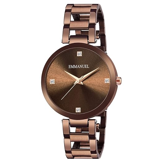 Rose Brown Collection Brown Dial Girls and Women's Watch - EM1001