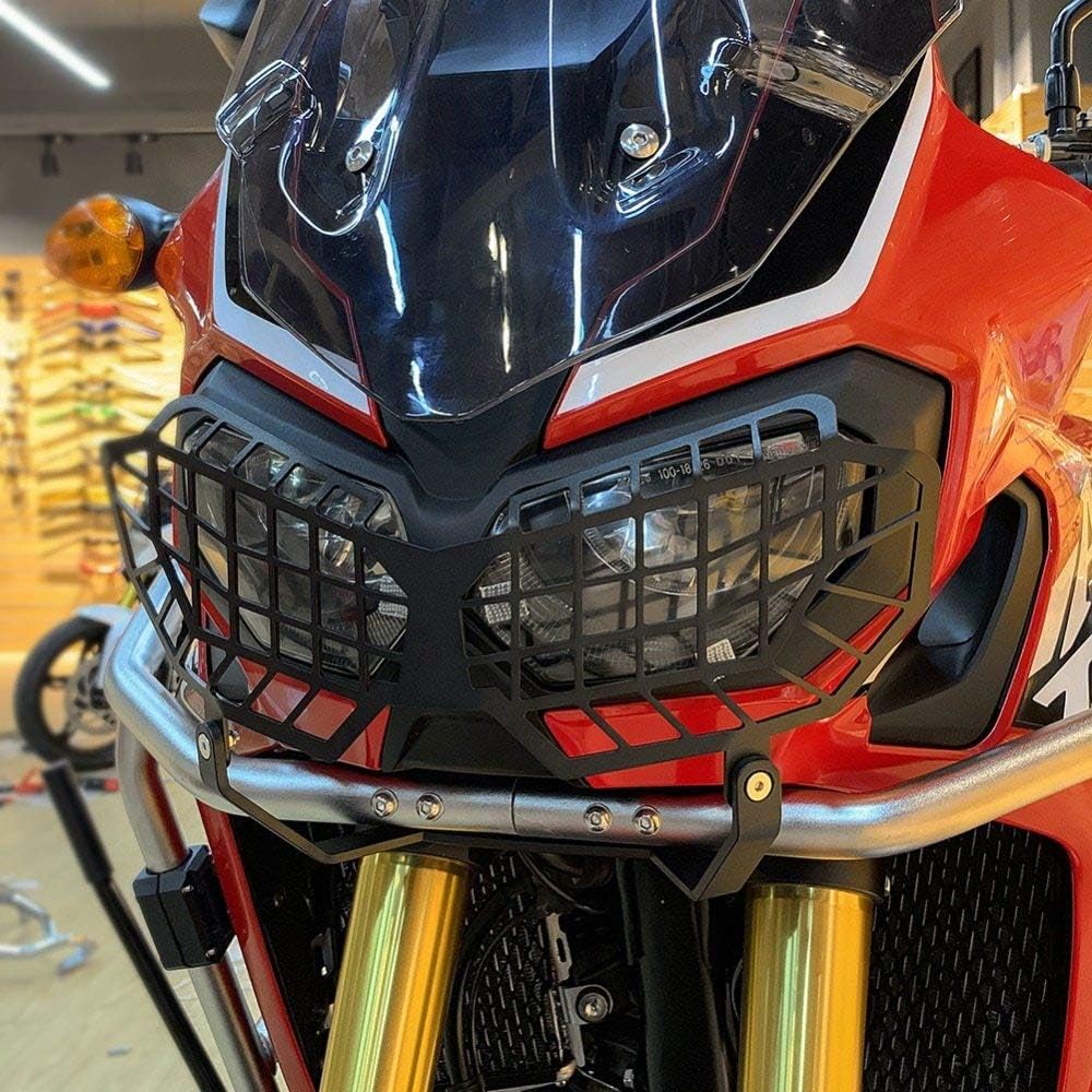 FATExpress Film de Protection en Acier Inoxydable pour Moto Noir pour 2016-2017 Honda CRF1000L CRF 1000 L Africa Twin DCT 16-17