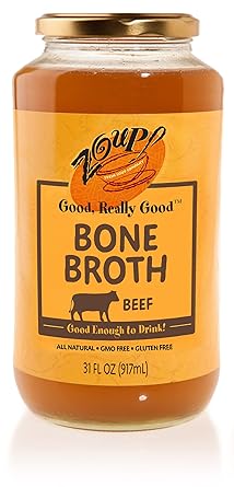 Beef Bone Broth By Zoup All Natural Gluten Free Non Gmo Fat Free Beef Bone Broth 1 Pack