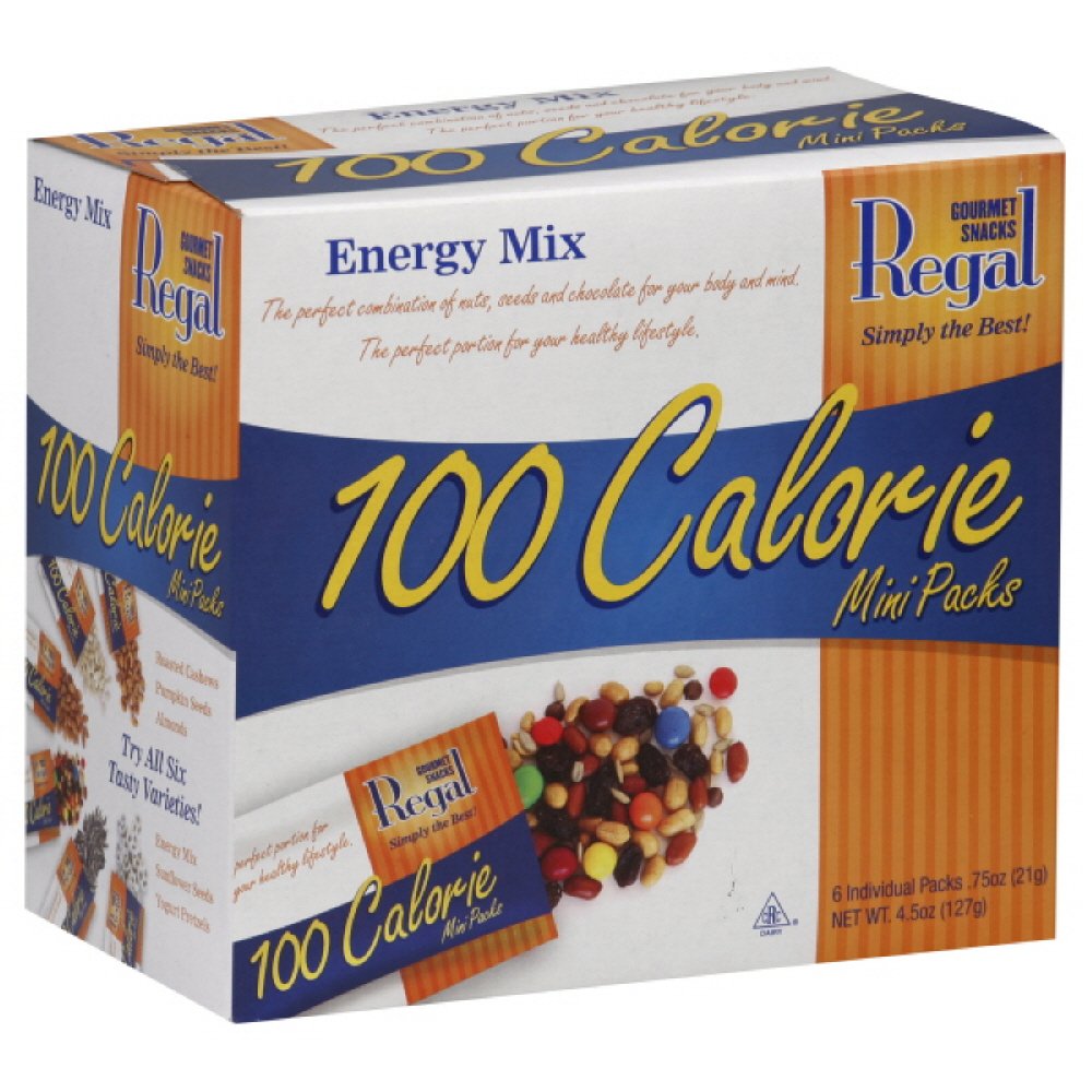 Regal 100 Calorie Energy Mix, 4.5Ounce (Pack of 6