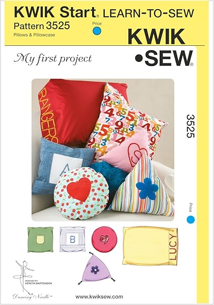 Amazon Com Kwik Sew K3525 My First Project Pillows And Pillowcase