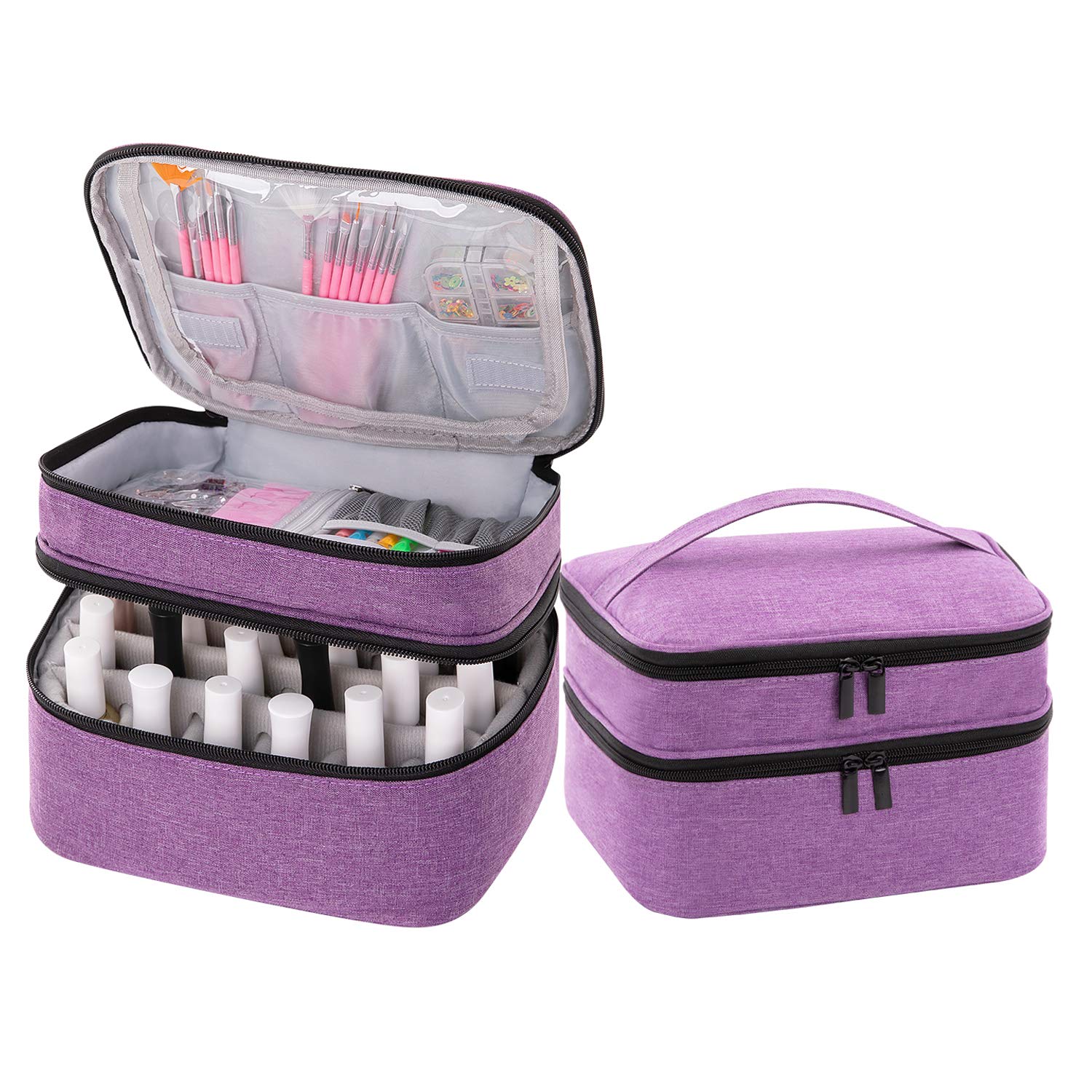 AFUOWER Nail Polish Organizer Bag