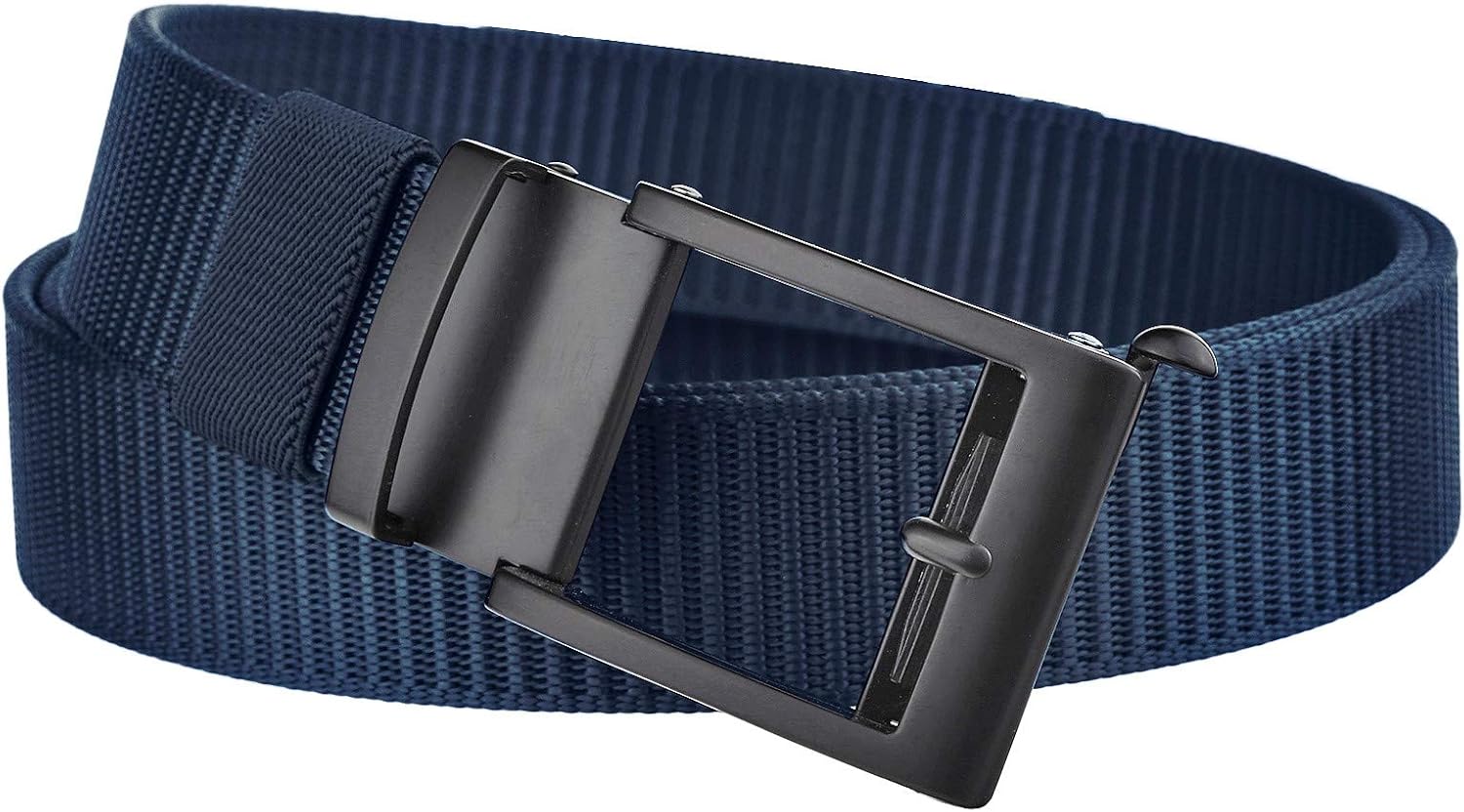 KYEYGWO Men's Nylon Belt with Automatic Buckle, Adjustable Fabric Belt