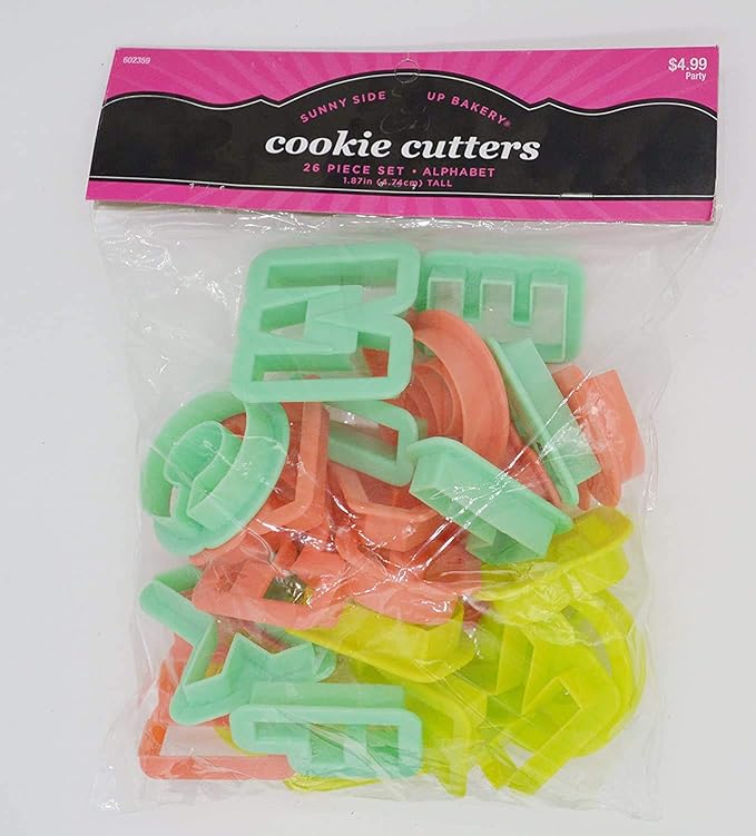 Buy First Try 26 Cookie Fondant Mould Alphabet Cutters Letter Cutters
