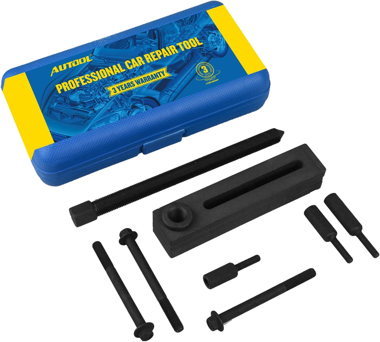 Crankcase Splitter Separator Tool Kit for Motorcycle 360 Degree Crankcase Puller and Installer Fits 2 and 4 Stroke Crankcases – With 8mm & 6mm Mounting Bolts and 1 Center Pulling Bolt: Automotive