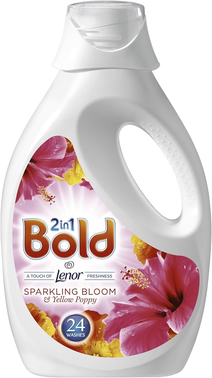 Bold 2in1 Washing Liquid Bloom and Yellow Poppy, 24 Washes, 1.2 L