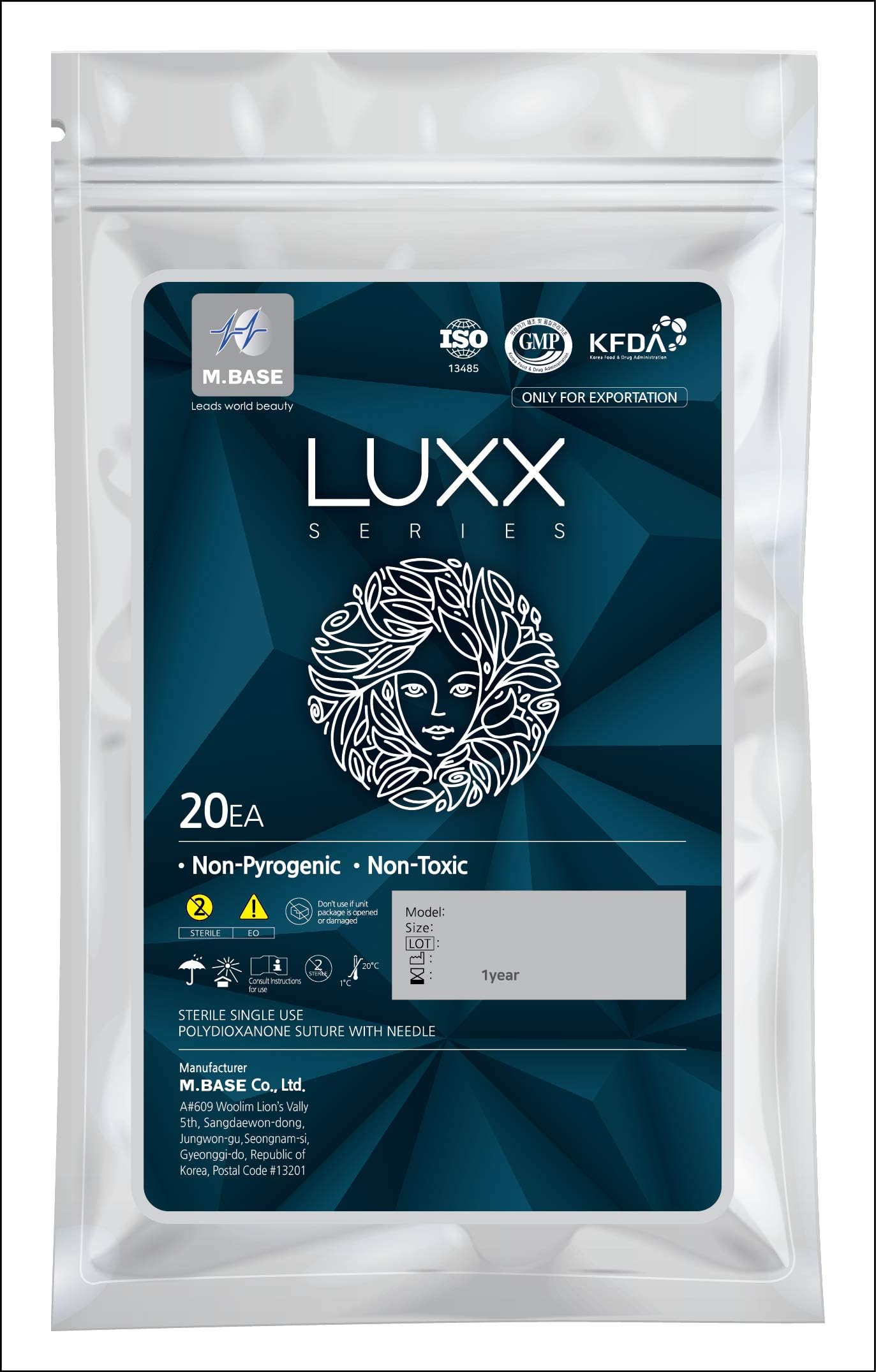 Luxx CW PDO Thread/Blunt W-Type/Cog Type/Face Lifting/ 20Pcs/Korea Made (21G60)