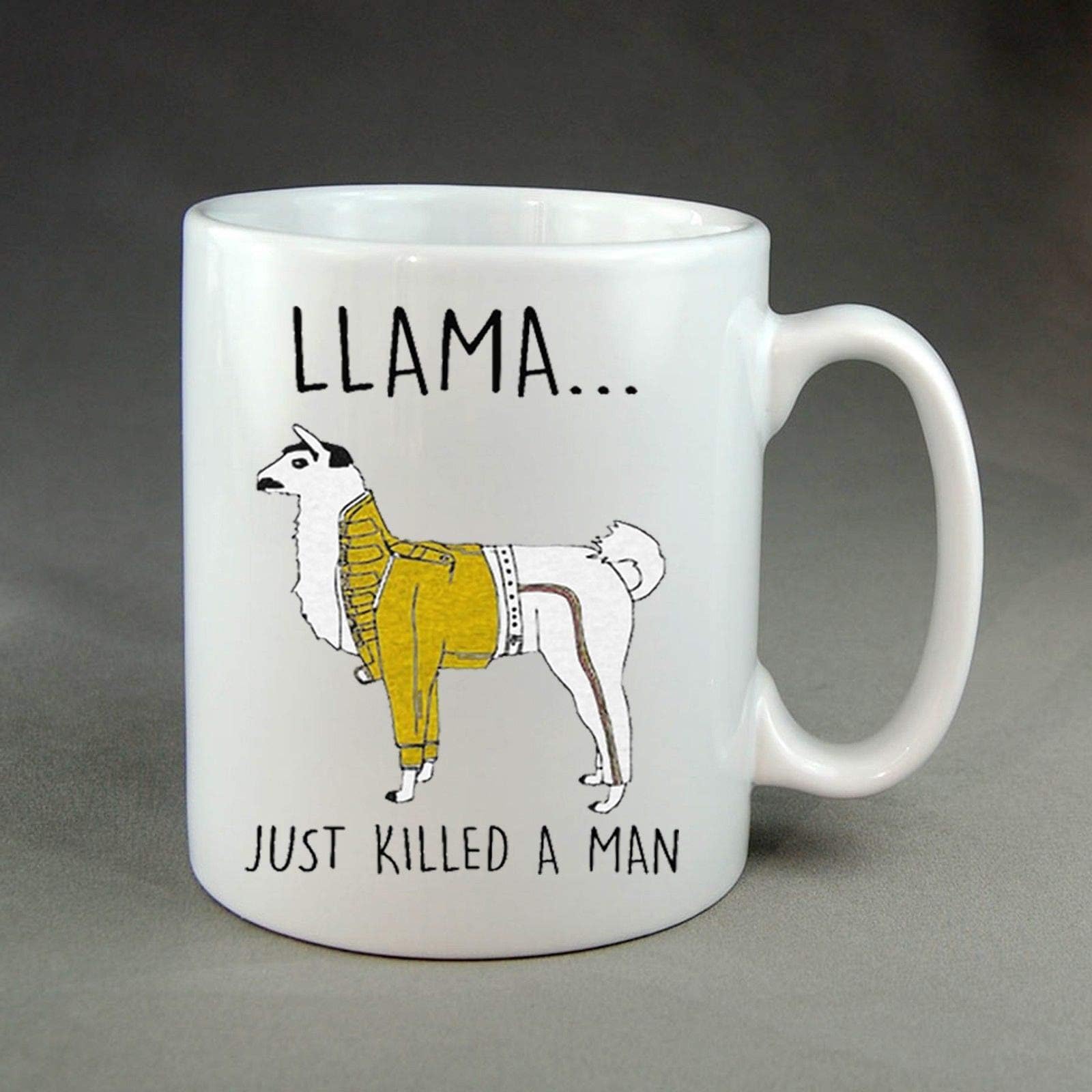 Llama Just Killed A Man Mug Freddie Mercury Queen Joke Meme-11OZ Coffee Mug
