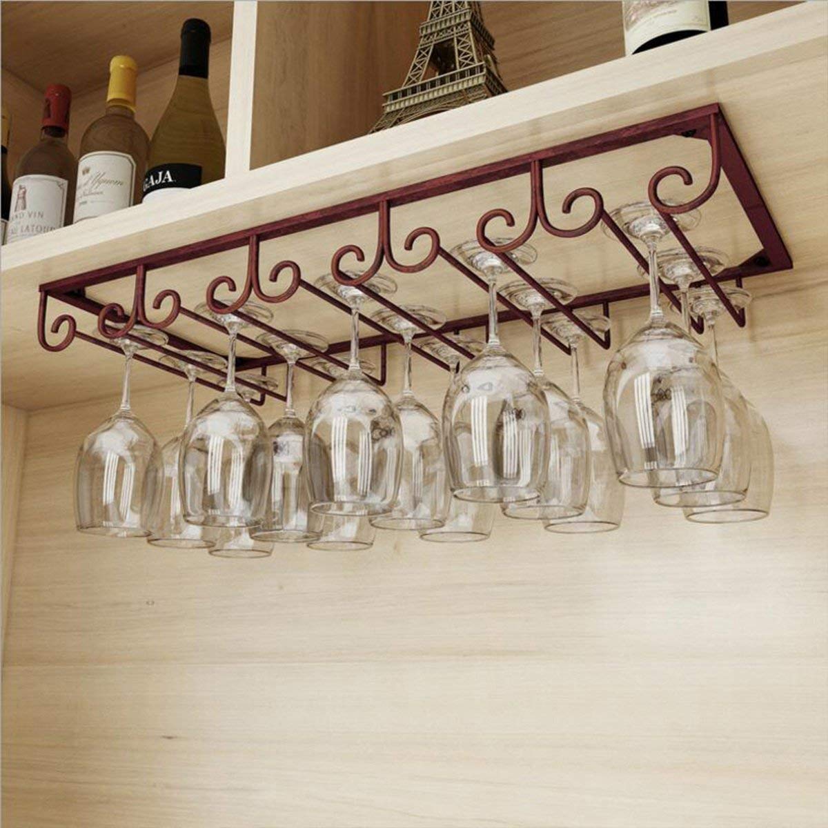 Best Wine Glass Rack Under Cabinet Single Row