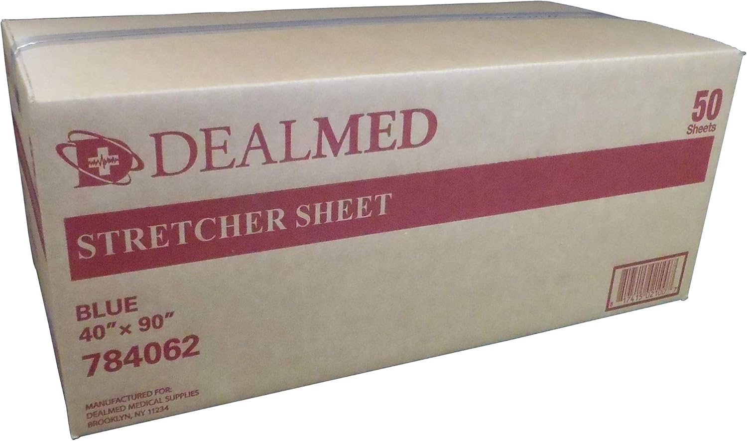 Dealmed Tissue/Poly Stretcher Sheet, 40" x 90", Blue, 50 Count: Kitchen & Dining