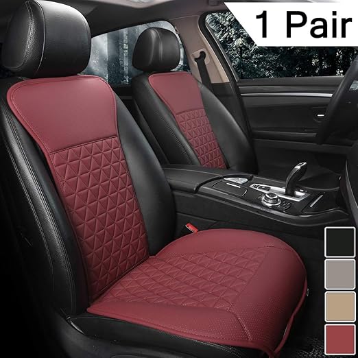 Black Panther 1 Pair Luxury PU Car Seat Covers Protectors