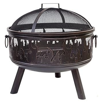 La Hacienda Wildfire Firepit Grill Amazon Co Uk Garden Outdoors