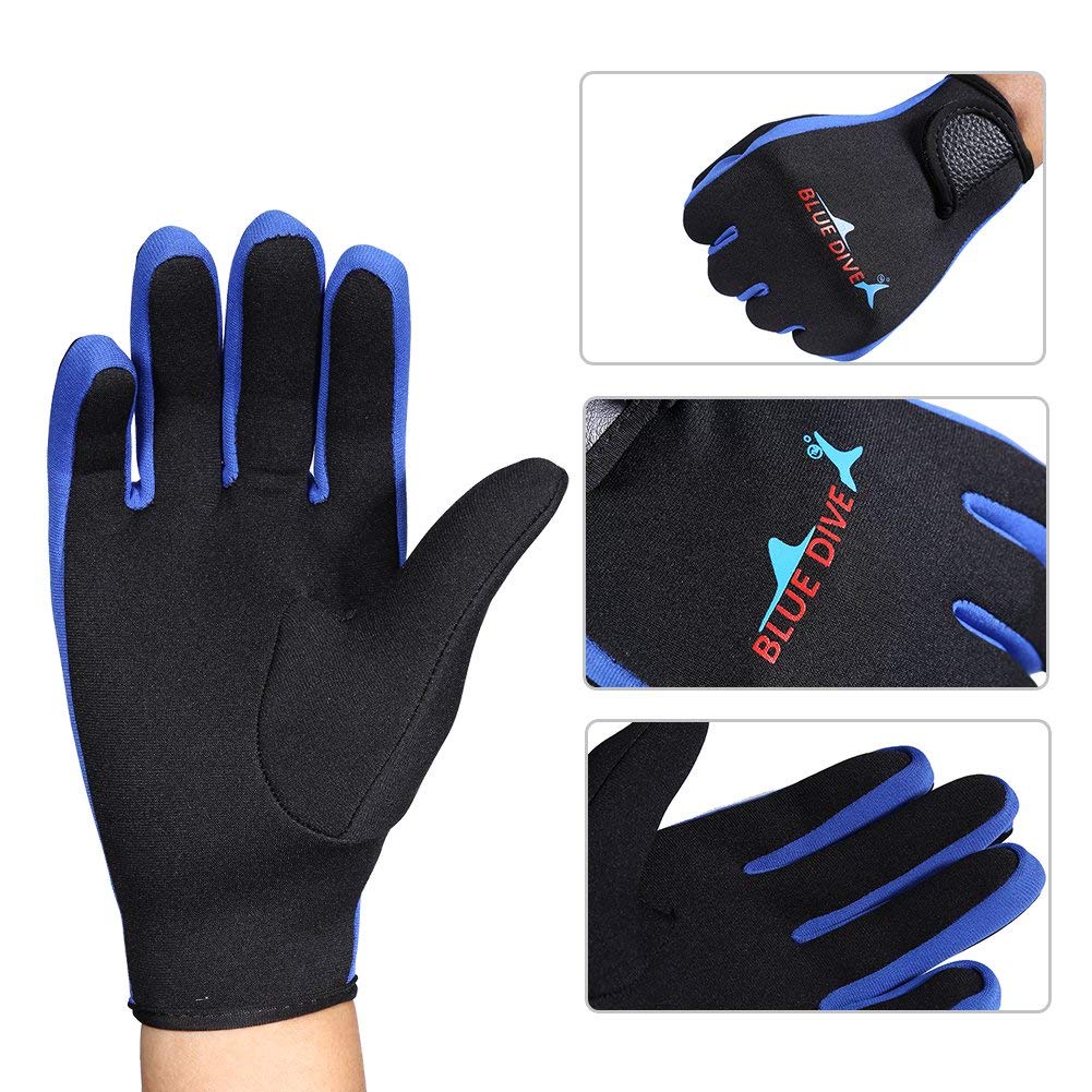 Unisex Diving Gloves 1.5 mm Premium Neoprene Gloves Adult Elastic Warm