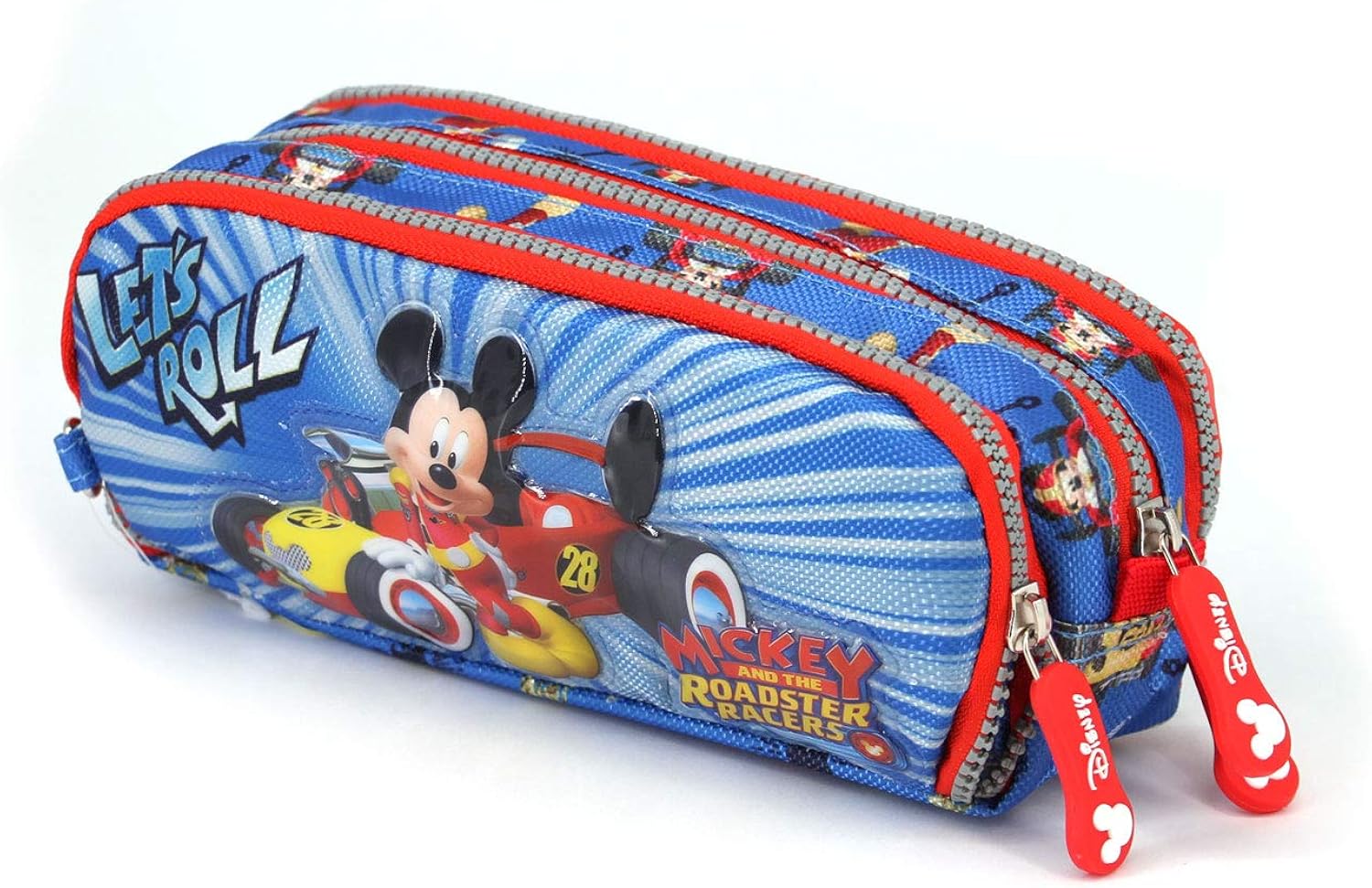 Karactermania Mickey Mouse RacersNote Pencil Cases, 22 cm, Blue