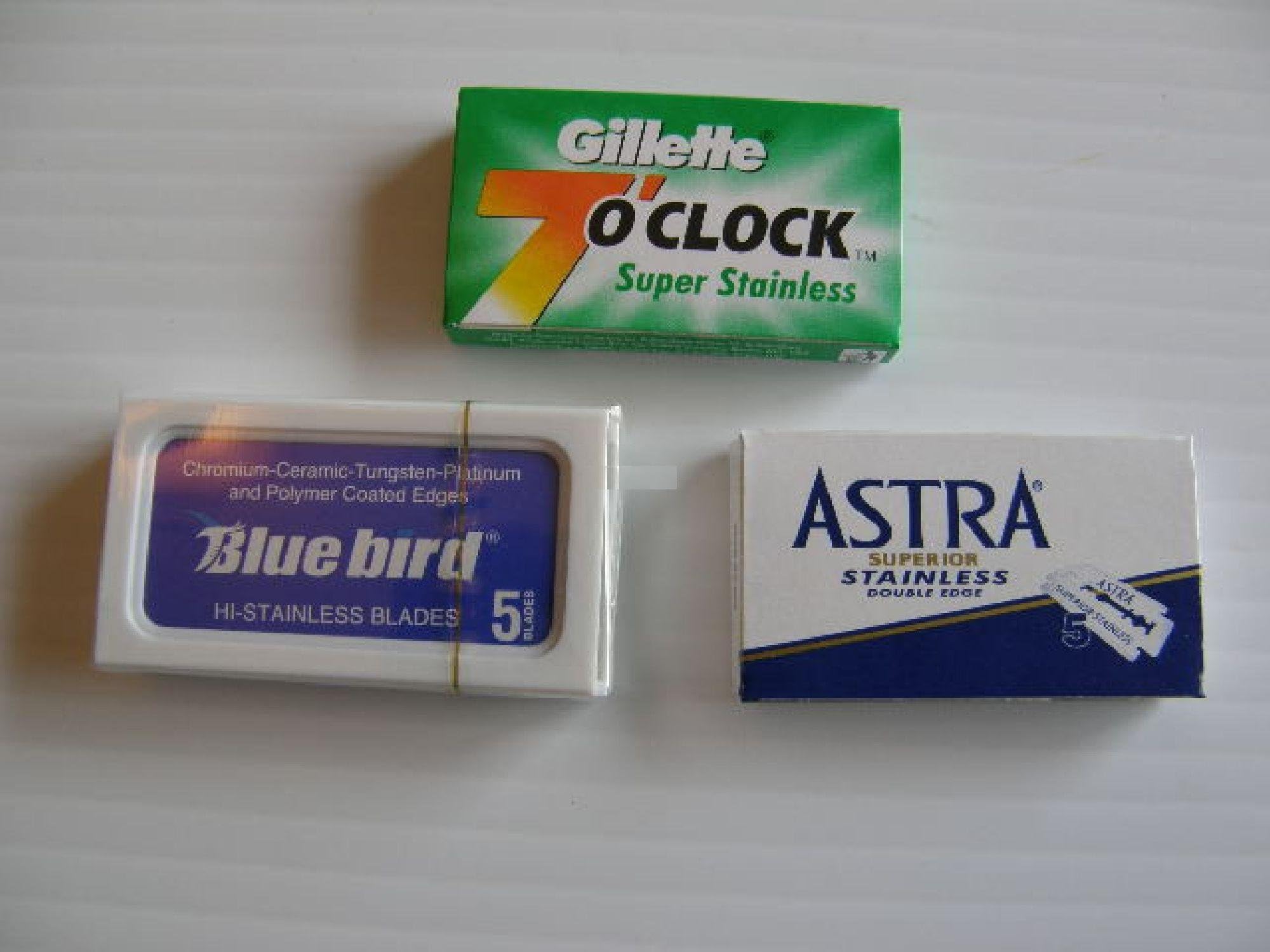 15 7 O'Clock Astra and Bluebird Sampler Blades