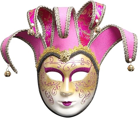 Amazon Purui ベネチアマスク 演劇のダンスマスク パーティーカーニバルの装飾マスク Color 003d Rose Red フェイスマスク 通販