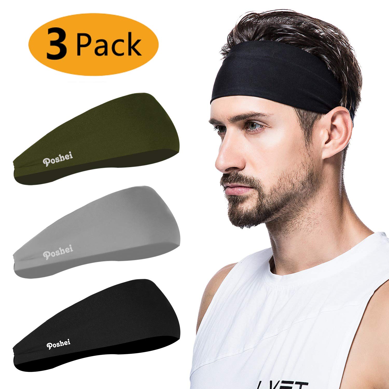 Nike Hairband Headband 3 Pack Sports Band Unisex Women Men New