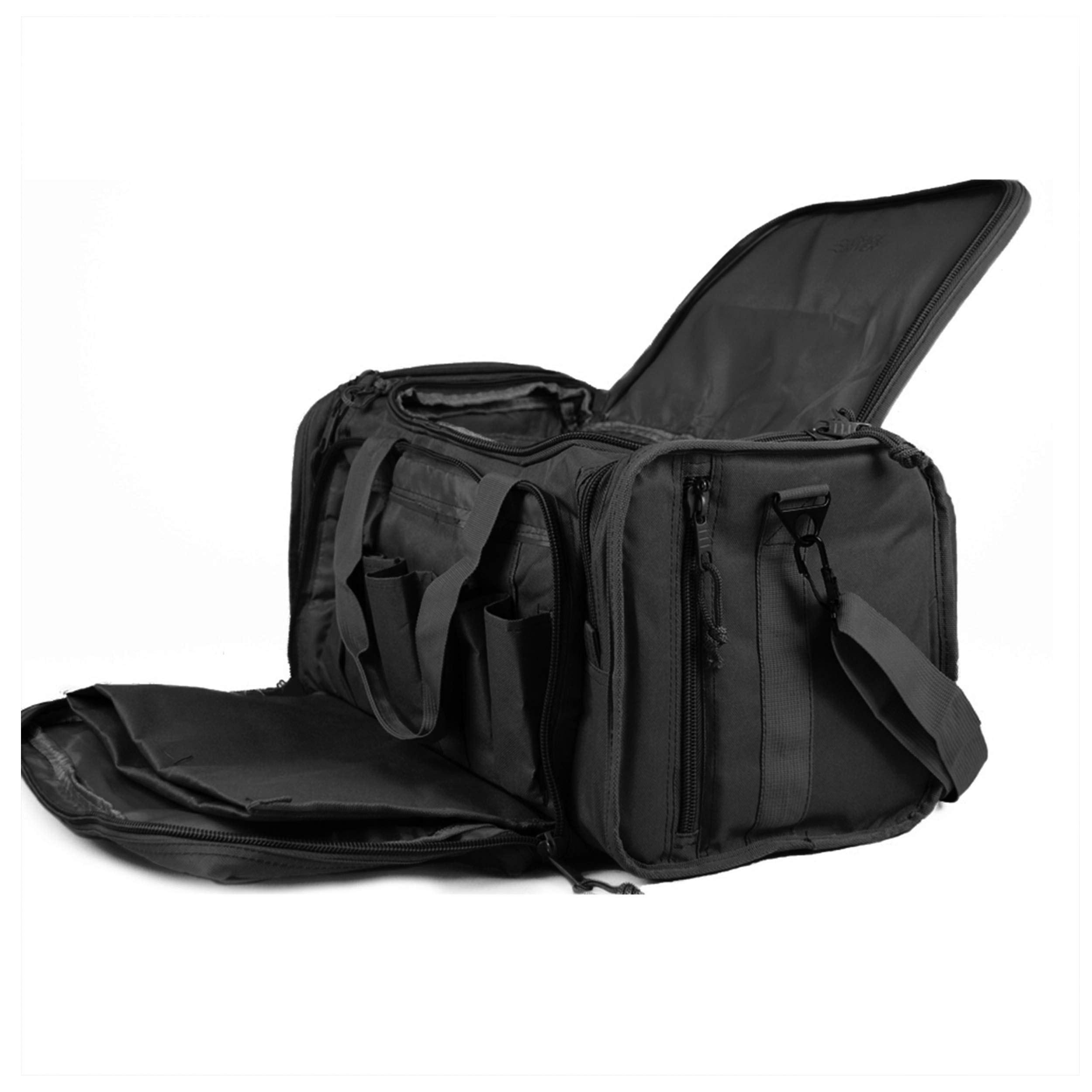 OSAGE RIVER Tactical Range Bag with 9 Compartments and 2 Removable Pistol Pouches, Duffle Bag