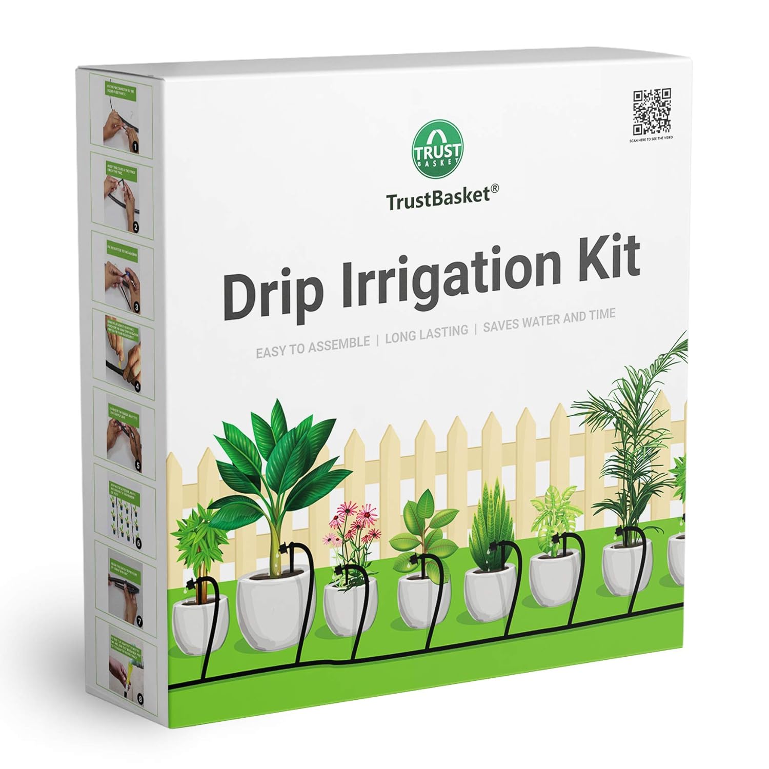 TrustBasket Drip Irrigation Garden Watering Kit for 50 Plants Amazon