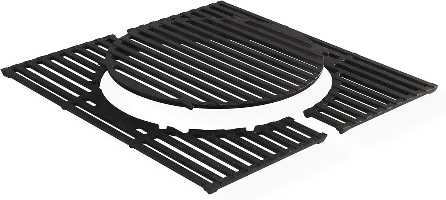 Enders SWITCH GRID Rost-in-Rost System, Gusseisen, für Enders Gasgrill BOSTON 2-Brenner, Grill-Zubehör, Grillrost, optionale Einsätze, Sear Grate, Pizzastein, Pfanne und Geflügelbräter 7783