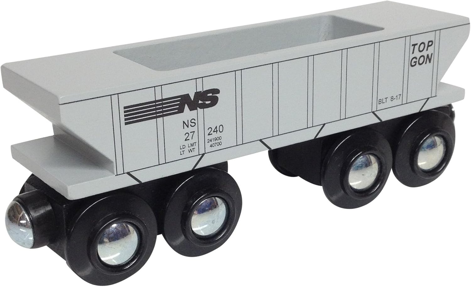 Norfolk Southern Hopper Car Magnetic Wooden Train Choo Choo Track Toy Co