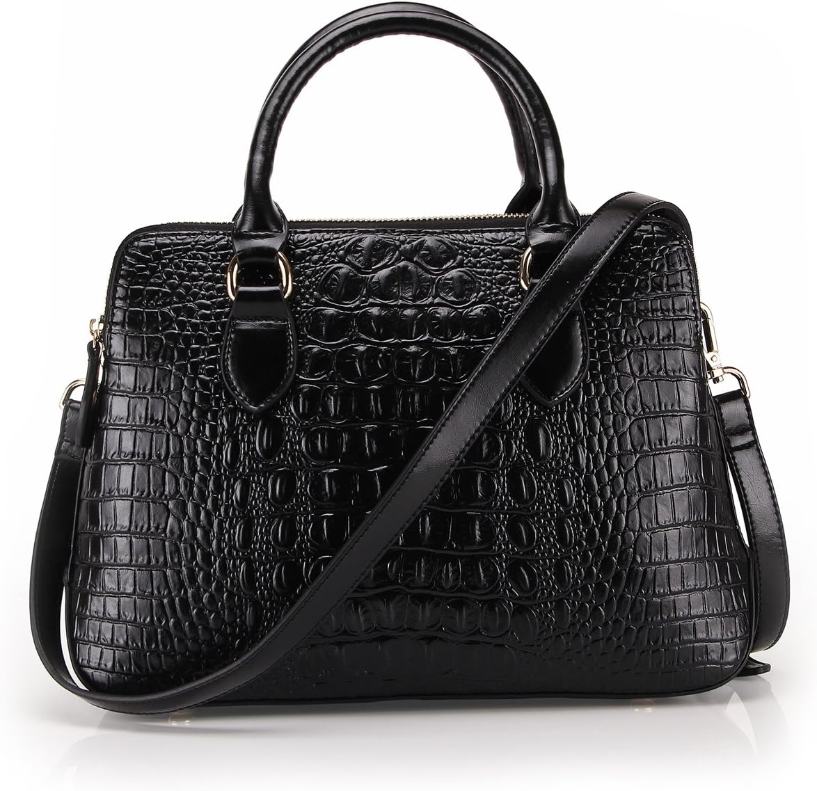 Handbags women's classic style exquisite crocodile pattern handbags made of leather shoulder bag.