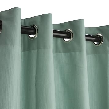 Amazon Com Sunbrella Outdoor Curtain With Grommets Nickle
