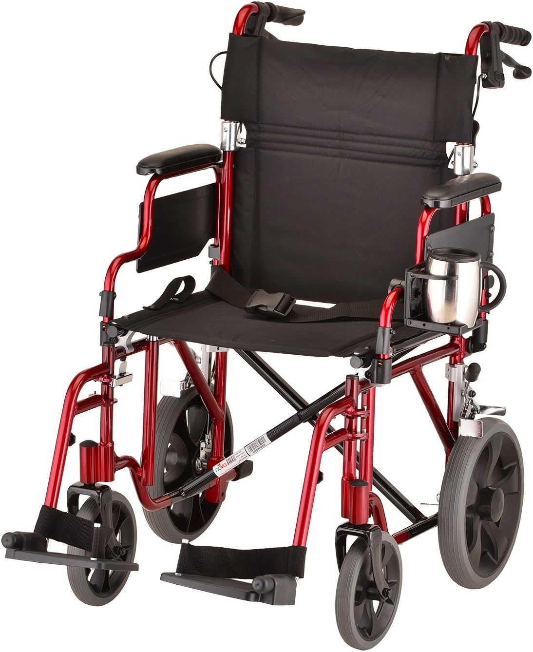NOVA Cup Holder for Walker, Rollator, Transport Chair, Wheelchairs – Universal Fit, Adjustable & Foldable Drink Holder: Health & Personal Care