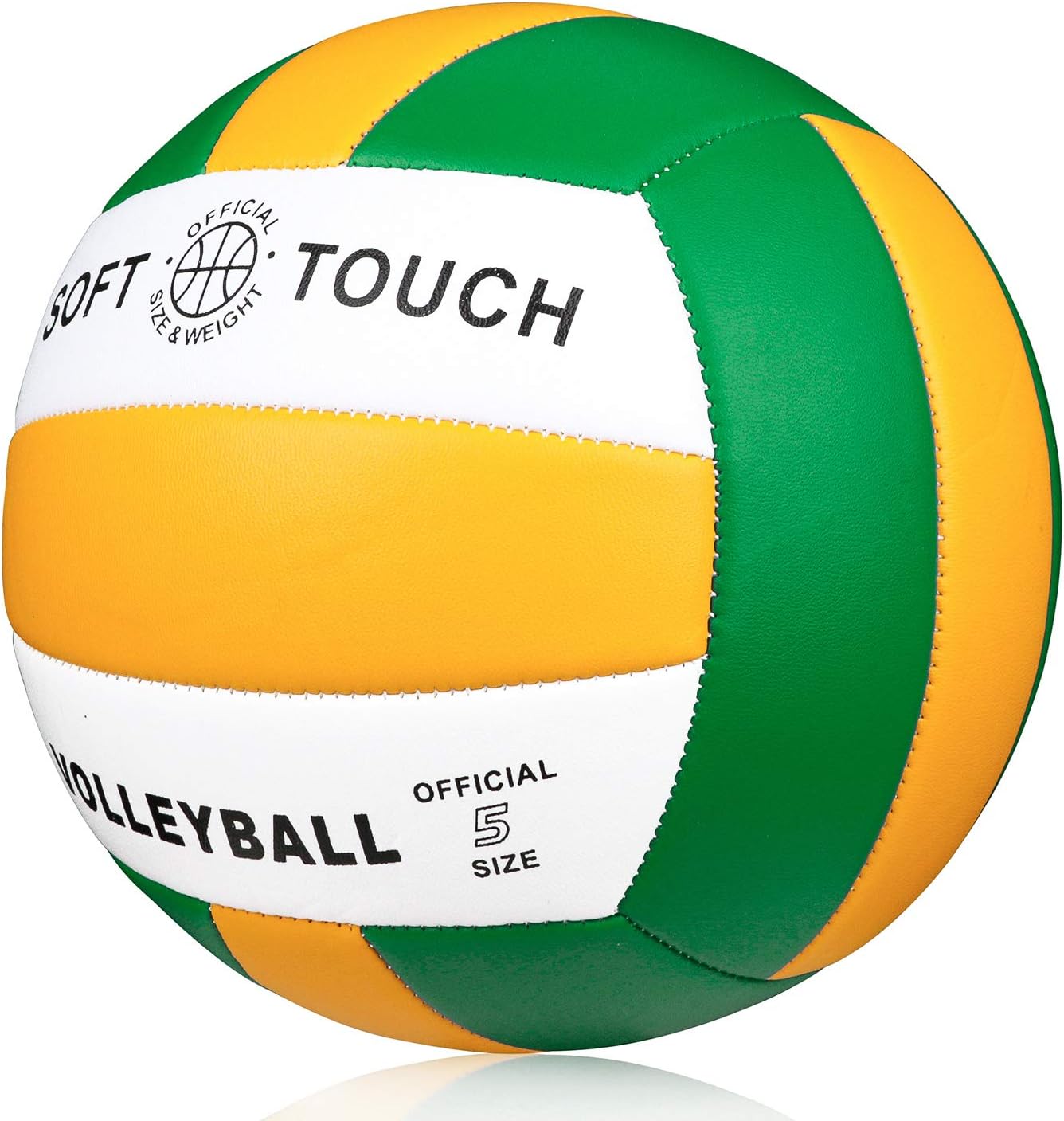 Wisdom Leaves Beach Volleyball Soft Touch Volleyball for Outdoor/Indoor Games Official Size 5 : Sports & Outdoors