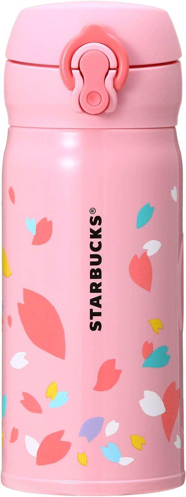 Starbucks SAKURA 2018 Handy stainless bottle Embossed petals 350ml Japan