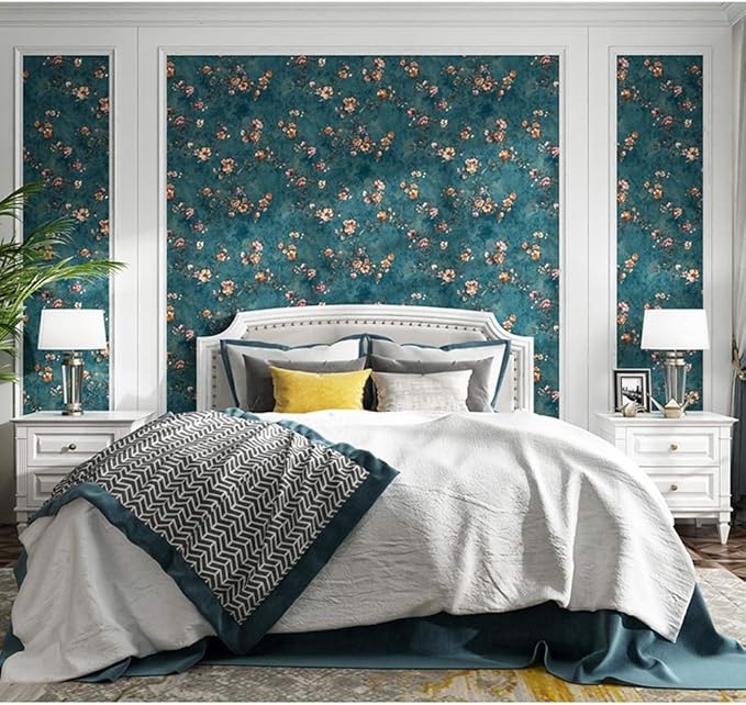 Amazon Co Jp Kswd ビンテージ 壁紙 シール 壁紙シール 3d アメリカ人 農村 パストラル アンティーク レトロ テレビの背景 青 ホーム キッチン