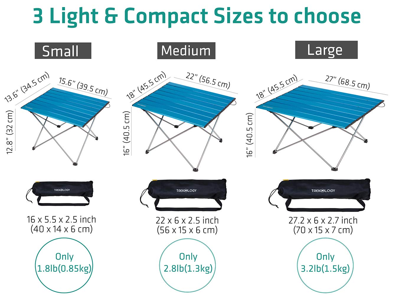Useful for Dining & Cooking with Burner Trekology Portable Camping Side