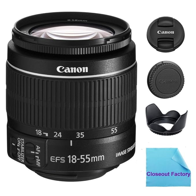 Canon EFS 1855mm f/3.55.6 IS II SLR Lens (White Box) For EOS Rebel