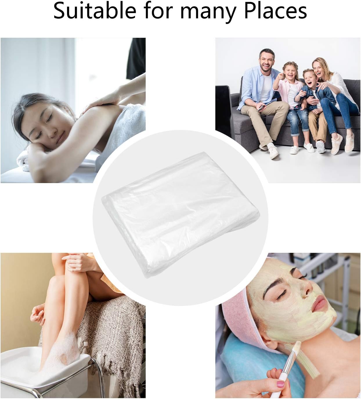 100 pcs Foot Basin Liners for Ionic Detox Foot Tub , Disposable Large Foot Tub Liners Plastic Foot Liners for Basin: Health & Personal Care