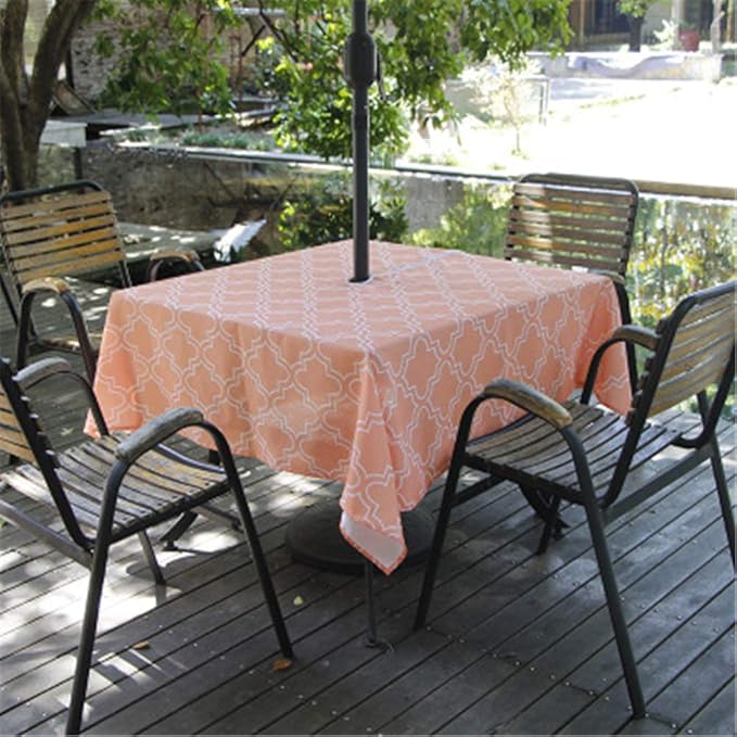 Outdoor Hotel Tablecloth Zipper Round Table Square