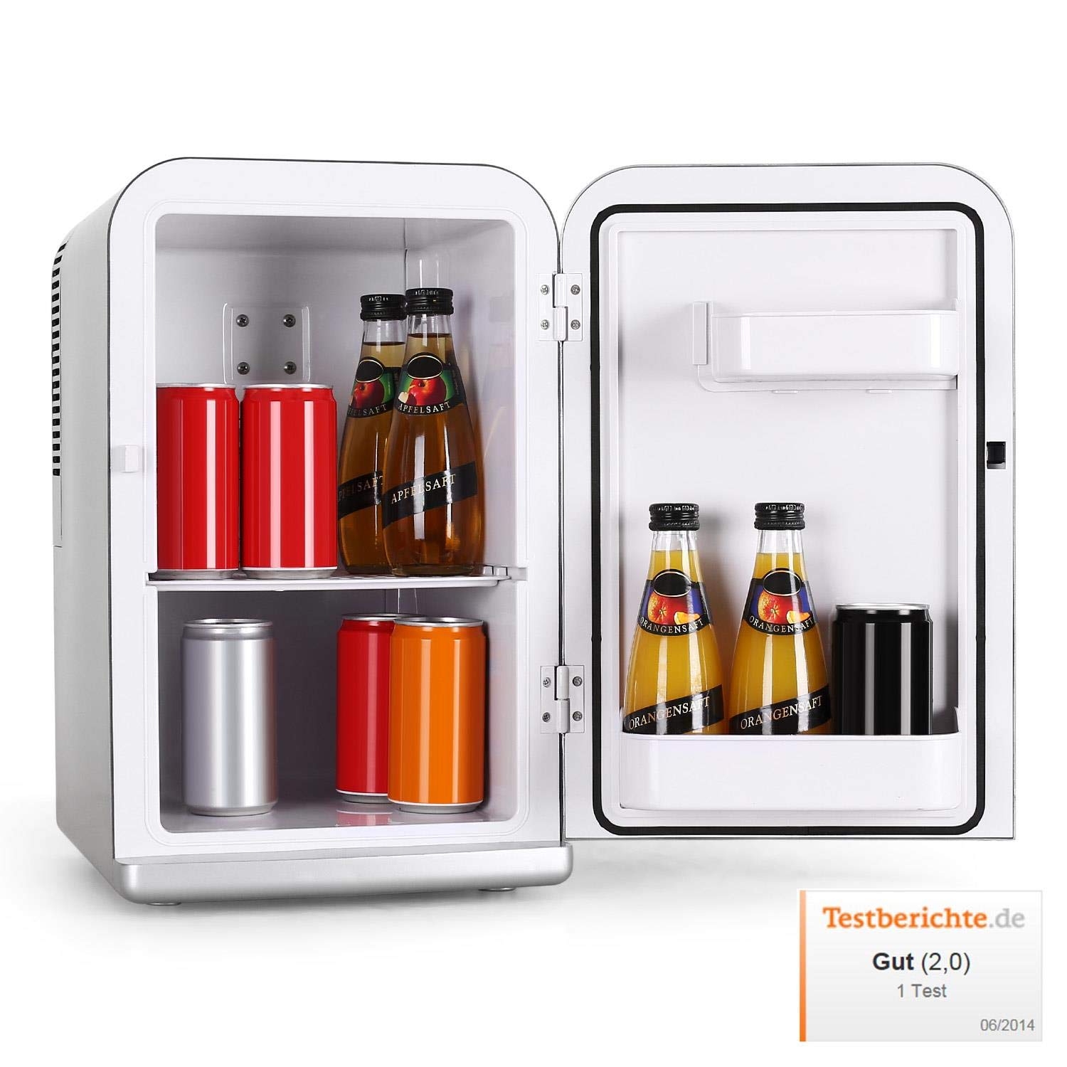 Klarstein Bella Taverna - Mini nevera, 15L, Peso ligero, asa ...