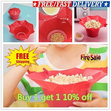 GEOV Palomitero Microondas Silicona, Palomitero Lekue (Verde ...