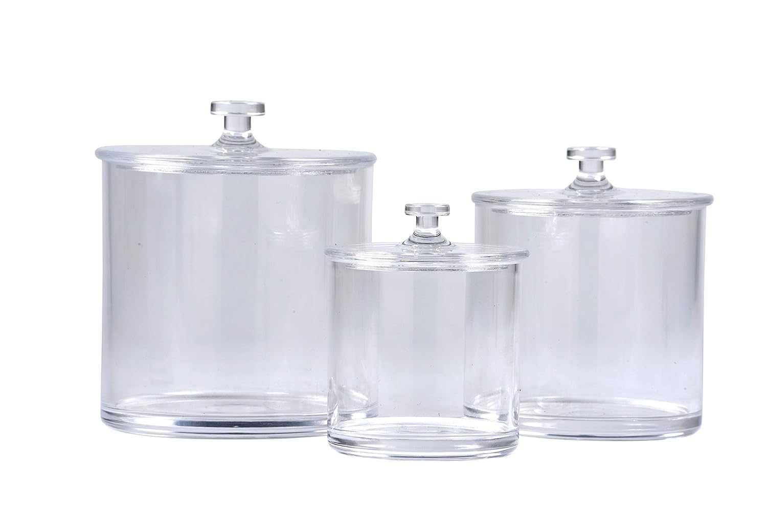 Great Home Decor Pieces Pack of Two Plastic Jars Bath Bomb Holder