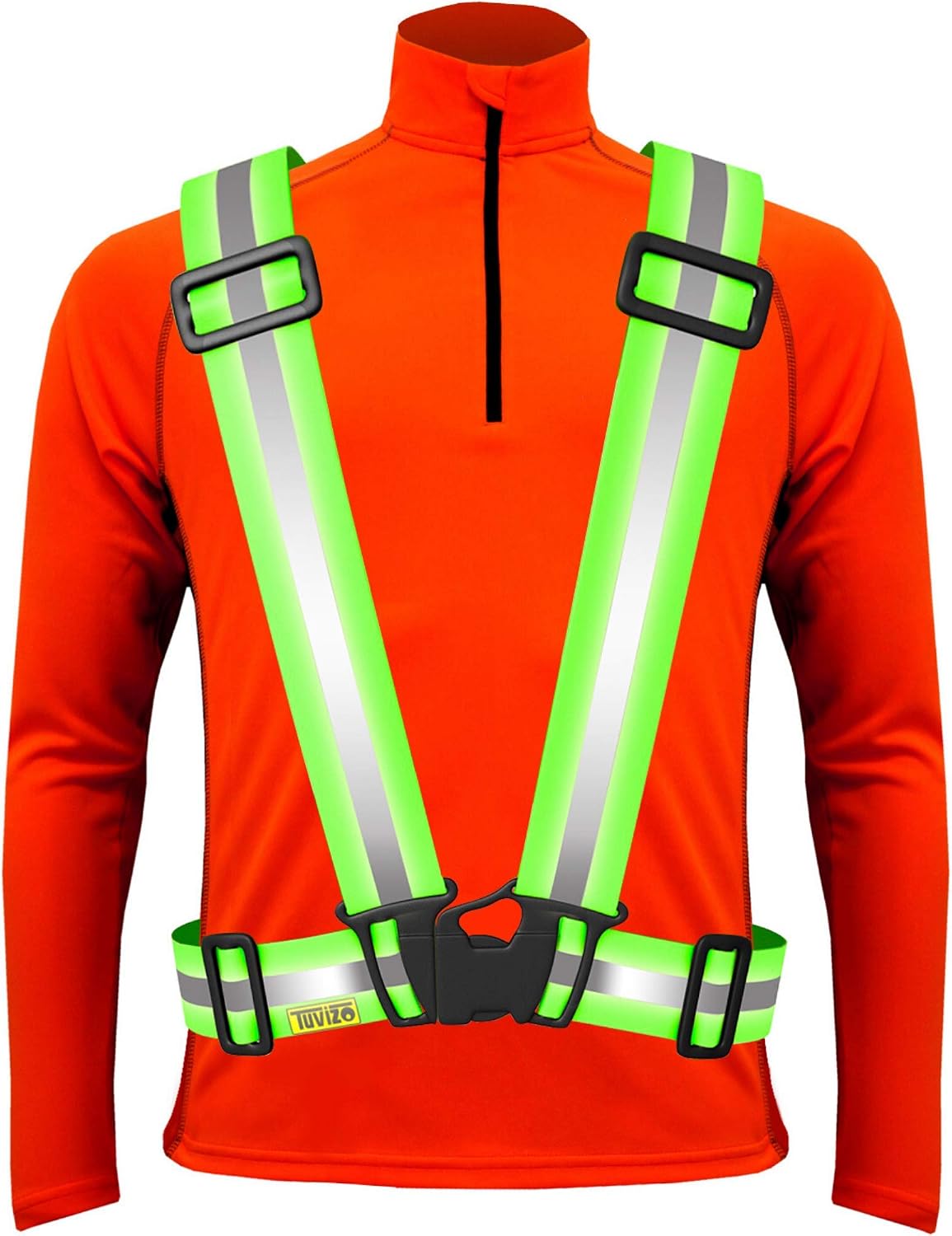 Gilet Réfléchissant De Sécurité - Taille Ajustable - Visibilité 360° - Pour Vélo, Course, Travail - 1 Pièce