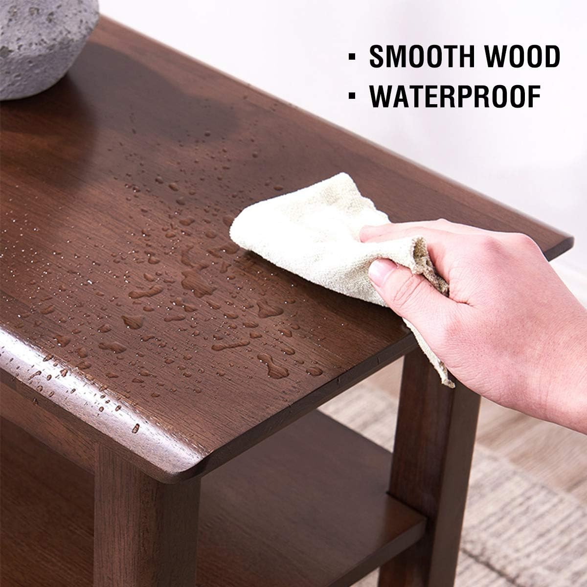 OGCAU Shoe Rack Bench,3 Tier Wooden Storage Bench, Shoe Organizer or Entryway Bench, Good Load Bearing, Ideal for Entryway Hallway Living Room and Corridor Dark Brown 23.6": Kitchen & Dining