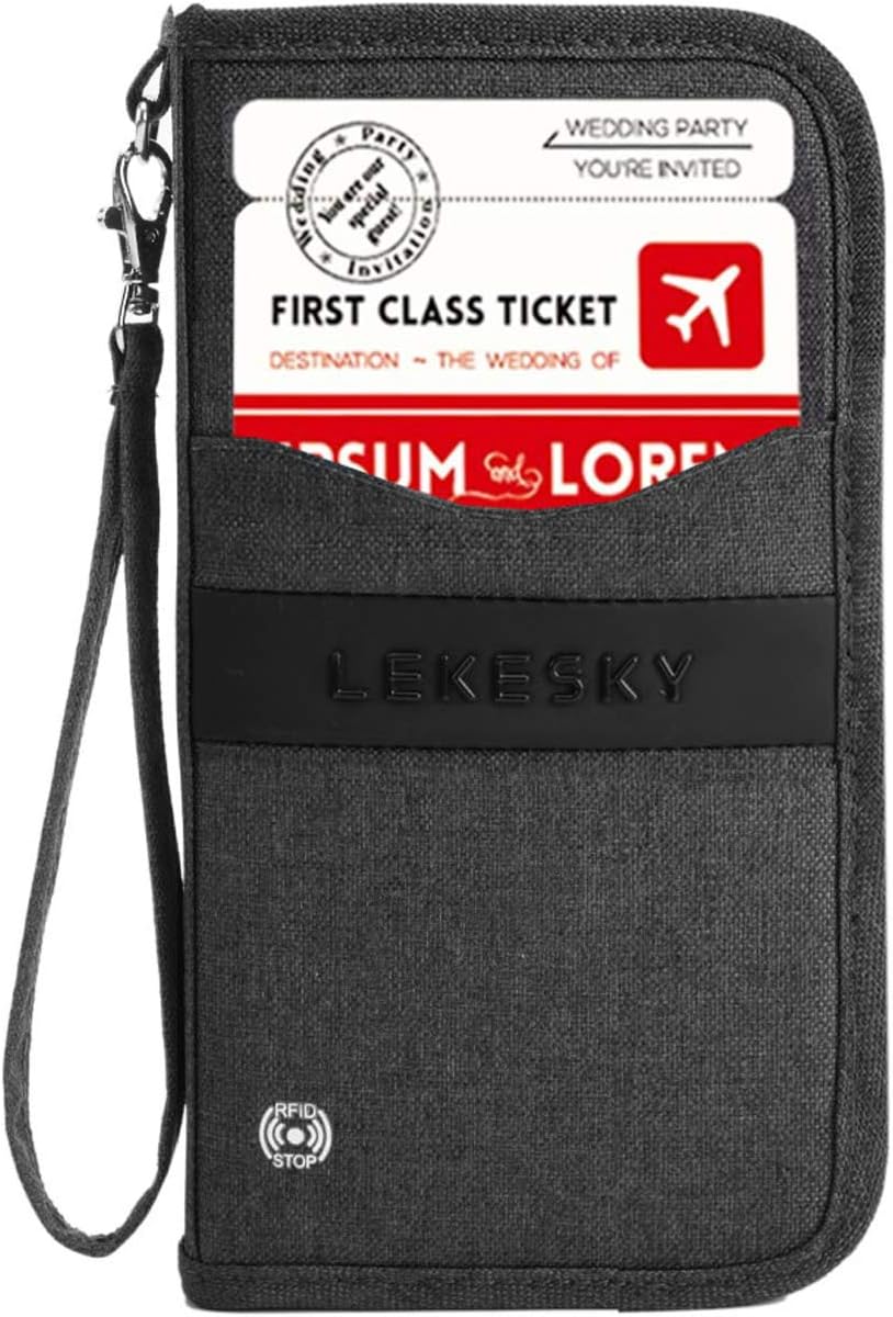  | Passport Holder Wallet for Family Travel RFID Blocking Document Organizer Lekesky | Passport Wallets