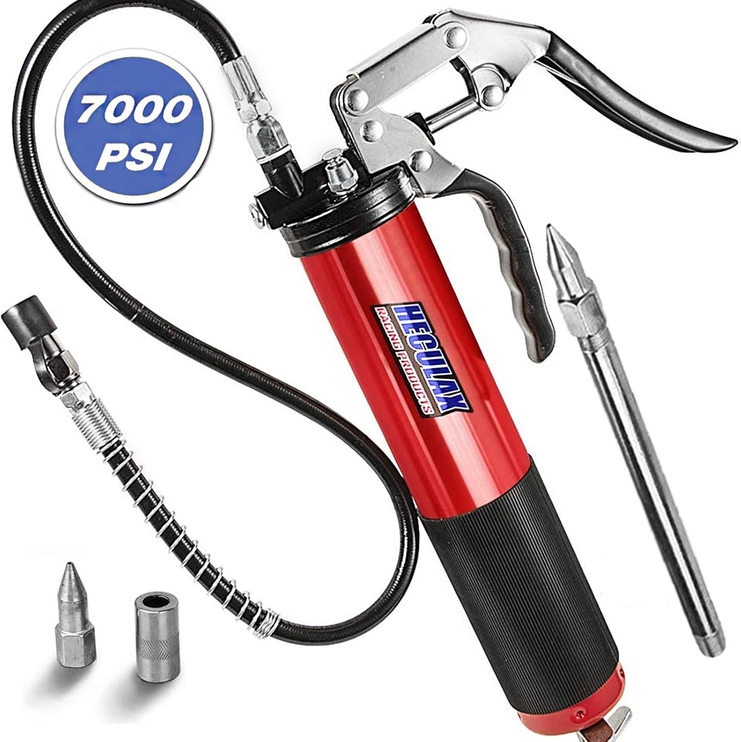 Amazon Com Mingsuo Grease Gun Pistol Grip 7000 Psi Heavy Duty Carbon Steel Canister 14oz With 18 Flex Hose Extension Pipe Lubrication Automotive Amazon Com Mingsuo Grease Gun Pistol Grip 7000 Psi Heavy Duty Carbon Steel Canister 14oz With 18 Flex Hose Extension Pipe Lubrication Automotive