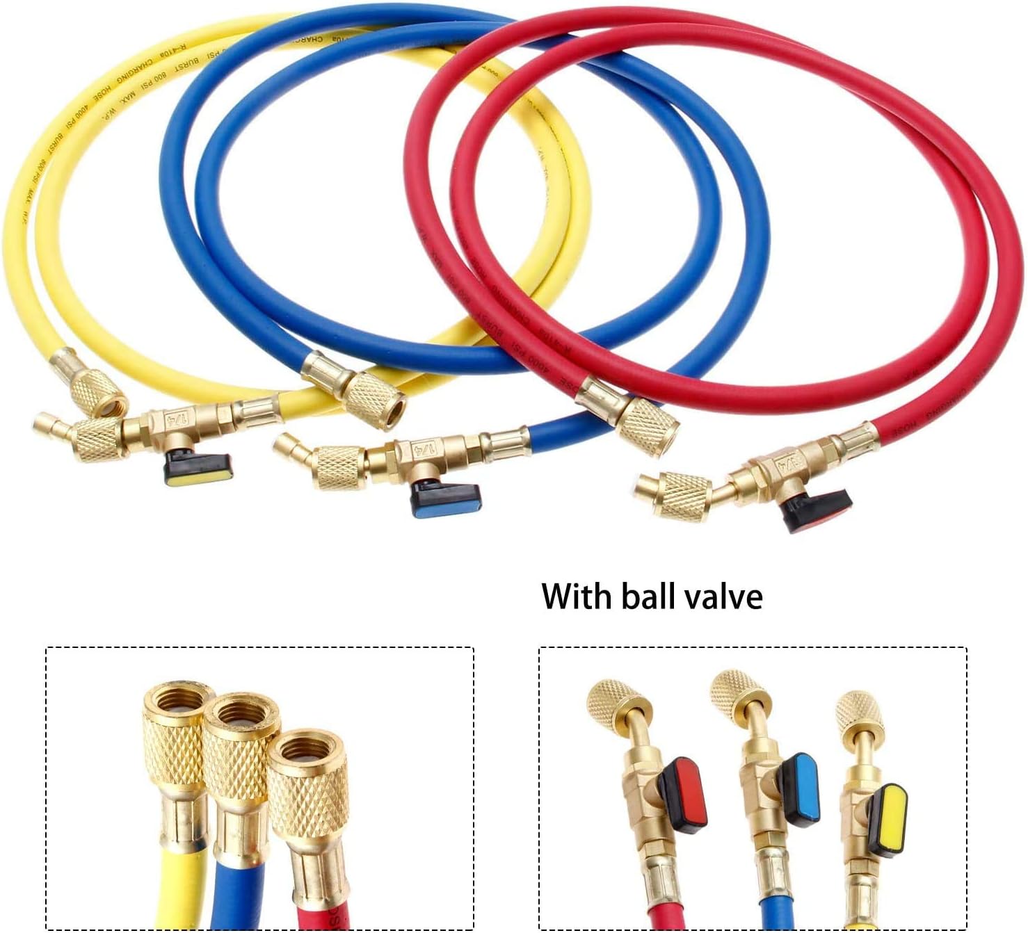 gohantee Refrigerant Charging Hose Ball Valve - Image 5