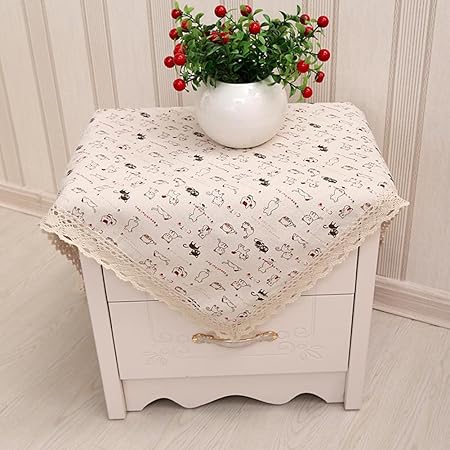 Europeo pastoral gatito manteles de algodón y lino tejido de mesa ...