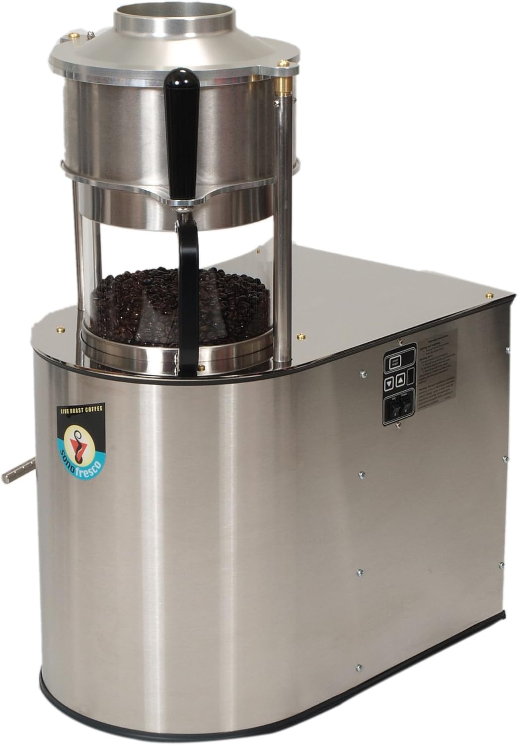 Sonofresco 2200S Natural Gas Coffee Roaster, 2Pound, Brushed