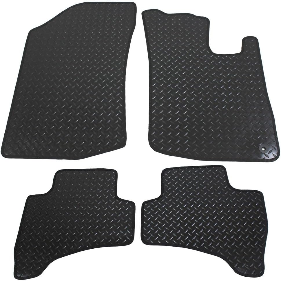4-Piece Rubber Car Mat Set For Citroen C1 2005-2013 MK1 – Right Hand Drive By JVL