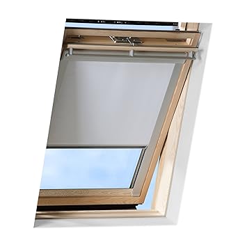 Victoria M. Dachfensterrollo passend für Velux Dachfenster/verdunkelndes Rollo/GGU C04, weiss