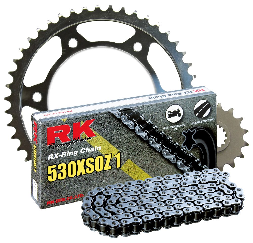 Racing RK Chain Kit Warranty Mile 20,000 Chain 530XSOZ1 and Sprocket