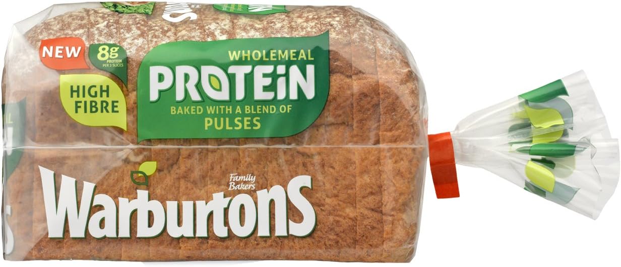 Warburtons High Protein Wholemeal Bread, 400 g Amazon.co.uk Grocery