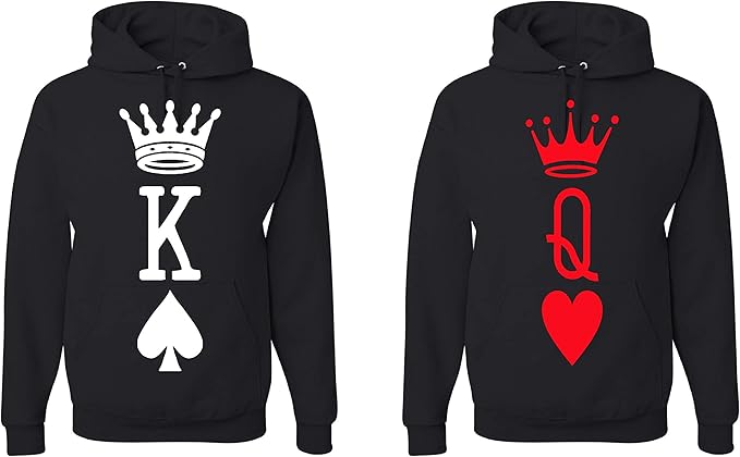Sudaderas Queen and King (Pareja) -Personalizate Vinilos.com